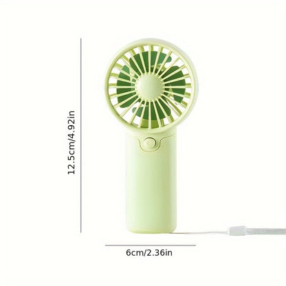 Handy Pocket-Sized Electric Fan, Low Noise Portable Fan for Outdoor Use