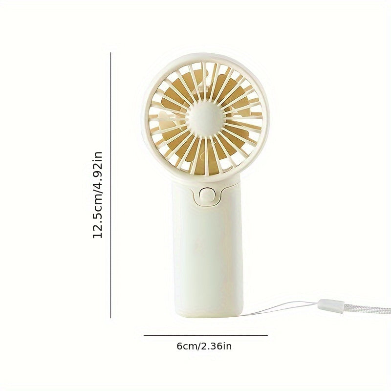 Handy Pocket-Sized Electric Fan, Low Noise Portable Fan for Outdoor Use