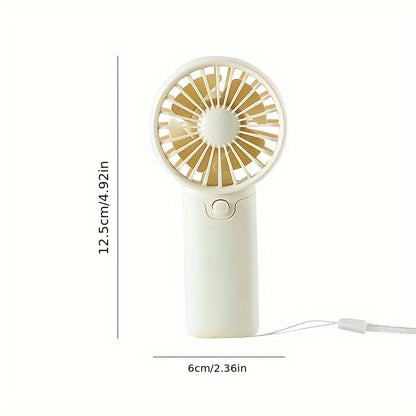 Handy Pocket-Sized Electric Fan, Low Noise Portable Fan for Outdoor Use