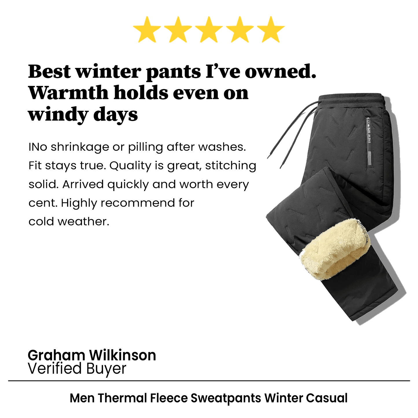 Men Thermal Fleece Sweatpants Winter Casual Warm Lambswool Trousers Windproof Cotton Plush Thick Sweatwear Pants