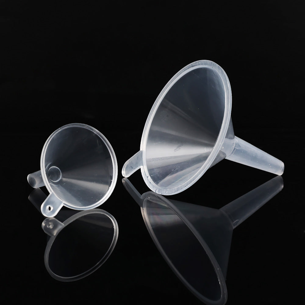 Mini Transparent Plastic Funnel for Oil, Perfume, Lotion, Liquid Diffuser Bottle Tools