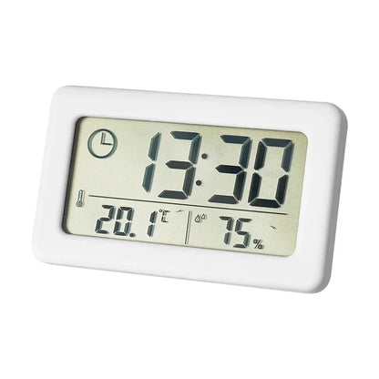 Mini Digital Clock with Temperature and Humidity, Portable Desk Clock, Electronics Thermometer, Hygrometer