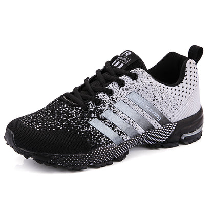 Men and Women Casual Sports Shoes, Breathable Summer Running Shoes, Flying Mesh Flat Vulcanised Shoes for Couples