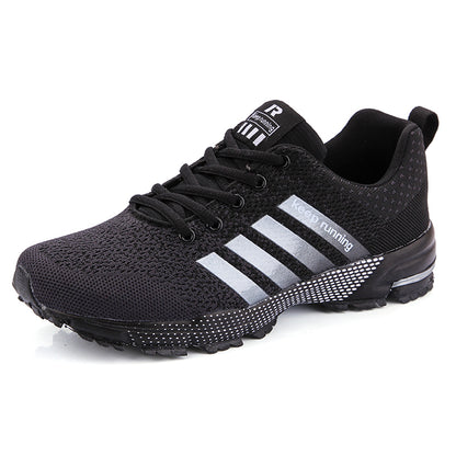 Men and Women Casual Sports Shoes, Breathable Summer Running Shoes, Flying Mesh Flat Vulcanised Shoes for Couples
