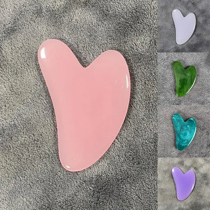 Resin Heart Shaped Scrapping Piece for Massage Back, Neck, and Waist