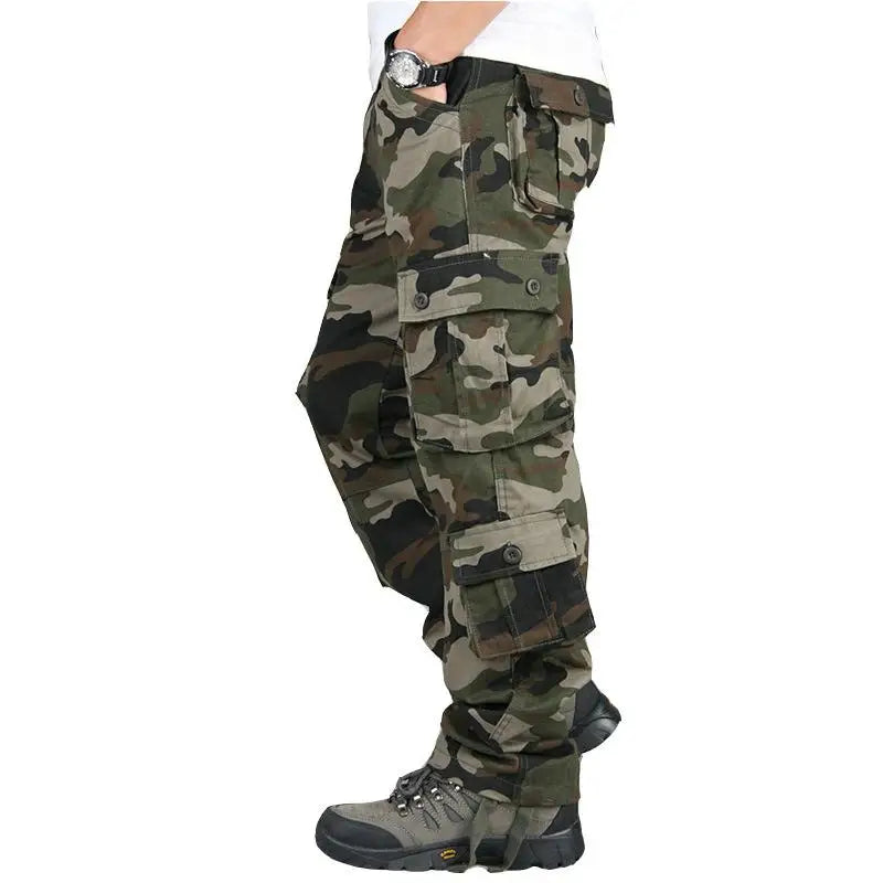 Tactical Cargo Pants for Men, Cotton Overalls for Outdoor Work
