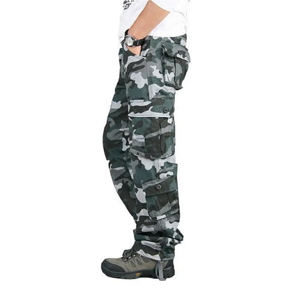 Tactical Cargo Pants for Men, Cotton Overalls for Outdoor Work