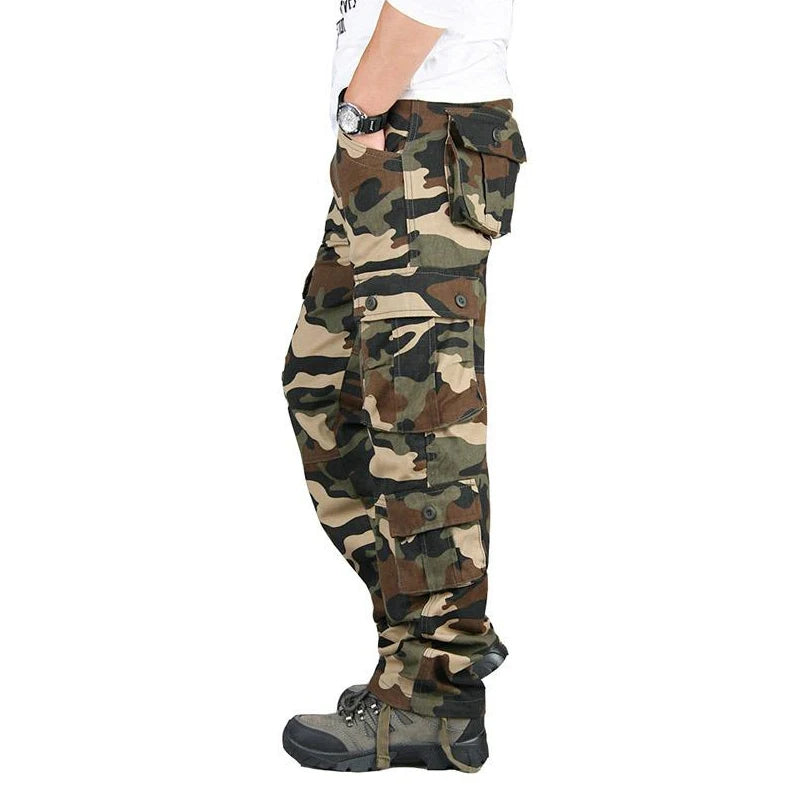 Tactical Cargo Pants for Men, Cotton Overalls for Outdoor Work