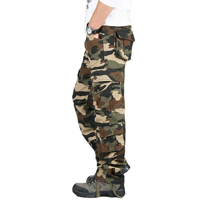 Tactical Cargo Pants for Men, Cotton Overalls for Outdoor Work