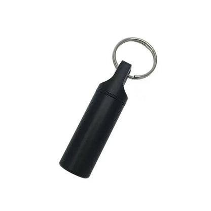 Aluminum Waterproof Pill Box with Keychain