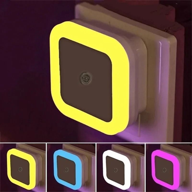 LED Night Light with Light Sensor Plug In for Bedroom, Kids Room, and Hallways