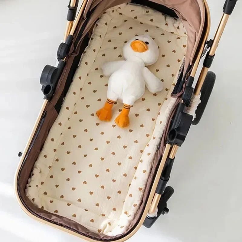 Soft Baby Stroller Cushion with Thick Padding and Cartoon Design