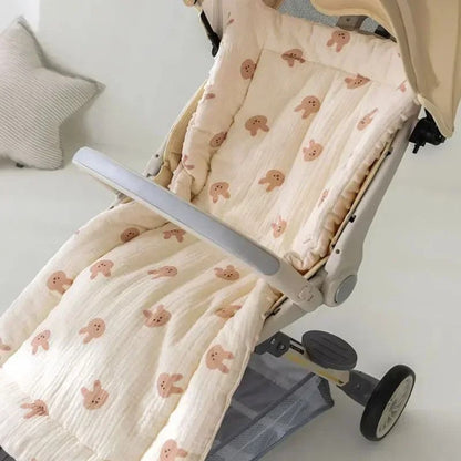 Soft Baby Stroller Cushion with Thick Padding and Cartoon Design