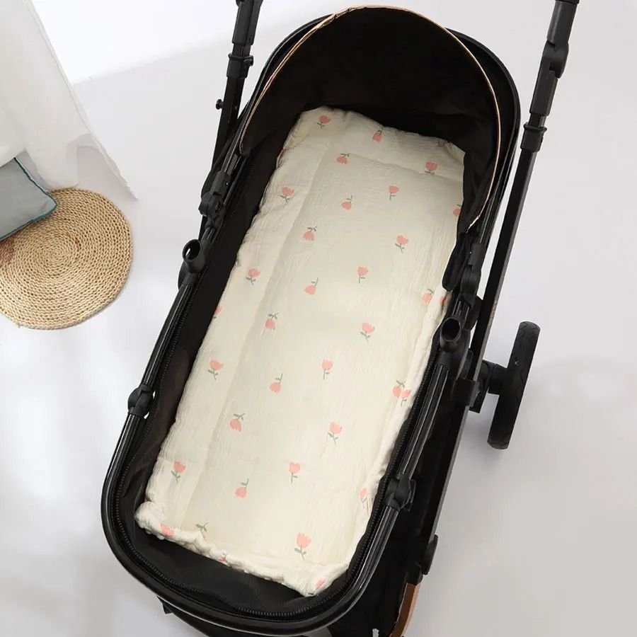 Soft Baby Stroller Cushion with Thick Padding and Cartoon Design