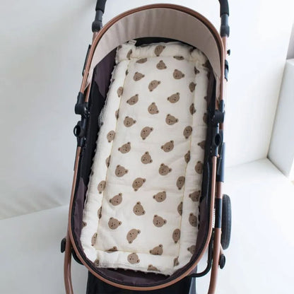 Soft Baby Stroller Cushion with Thick Padding and Cartoon Design