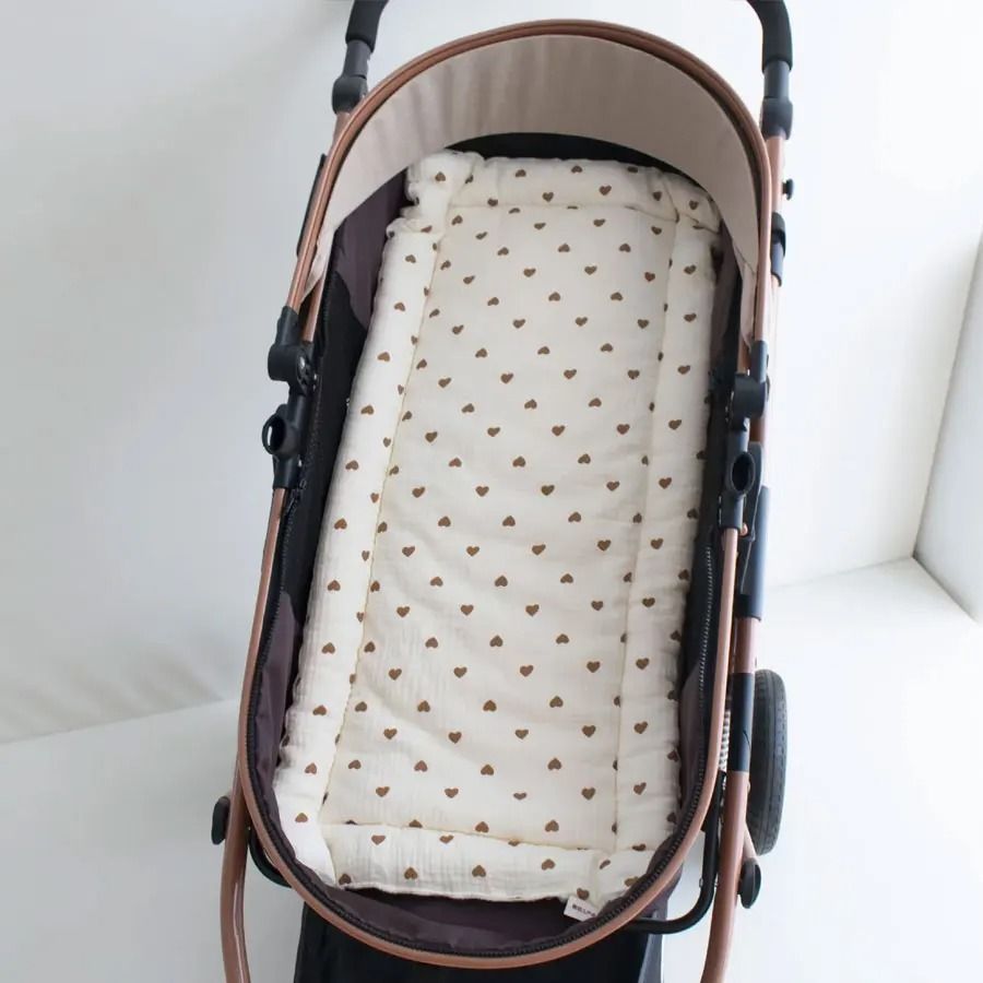 Soft Baby Stroller Cushion with Thick Padding and Cartoon Design