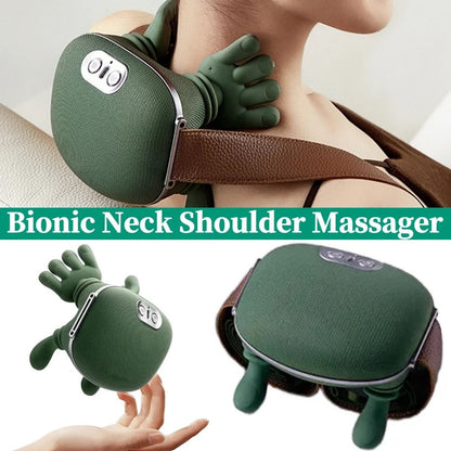 Neck Shoulder Massager Deep Tissue Electric Shiatsu Back and Cervical Relaxation Machine