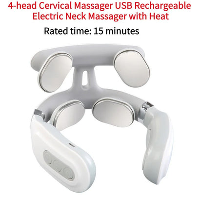 Neck Shoulder Massager Deep Tissue Electric Shiatsu Back and Cervical Relaxation Machine