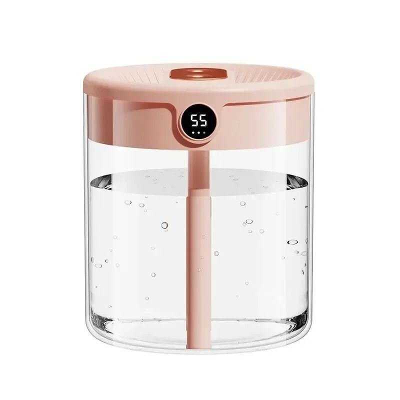 Portable Dual Spray Humidifier with Night Light for Home and Office