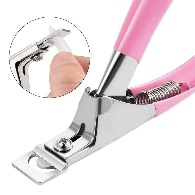 Professional Fake Nail Cutter Nail Cipper Tips Cutter U Type Acrylic Nail Edge Trimmer
