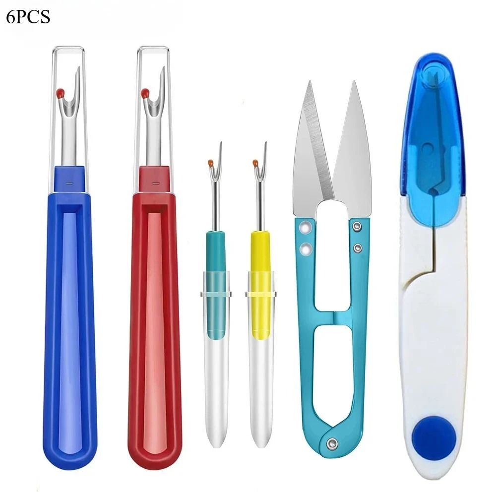 Colorful Sewing Seam Ripper And Thread Cutter Kit For Stitch Removal And Craft Projects