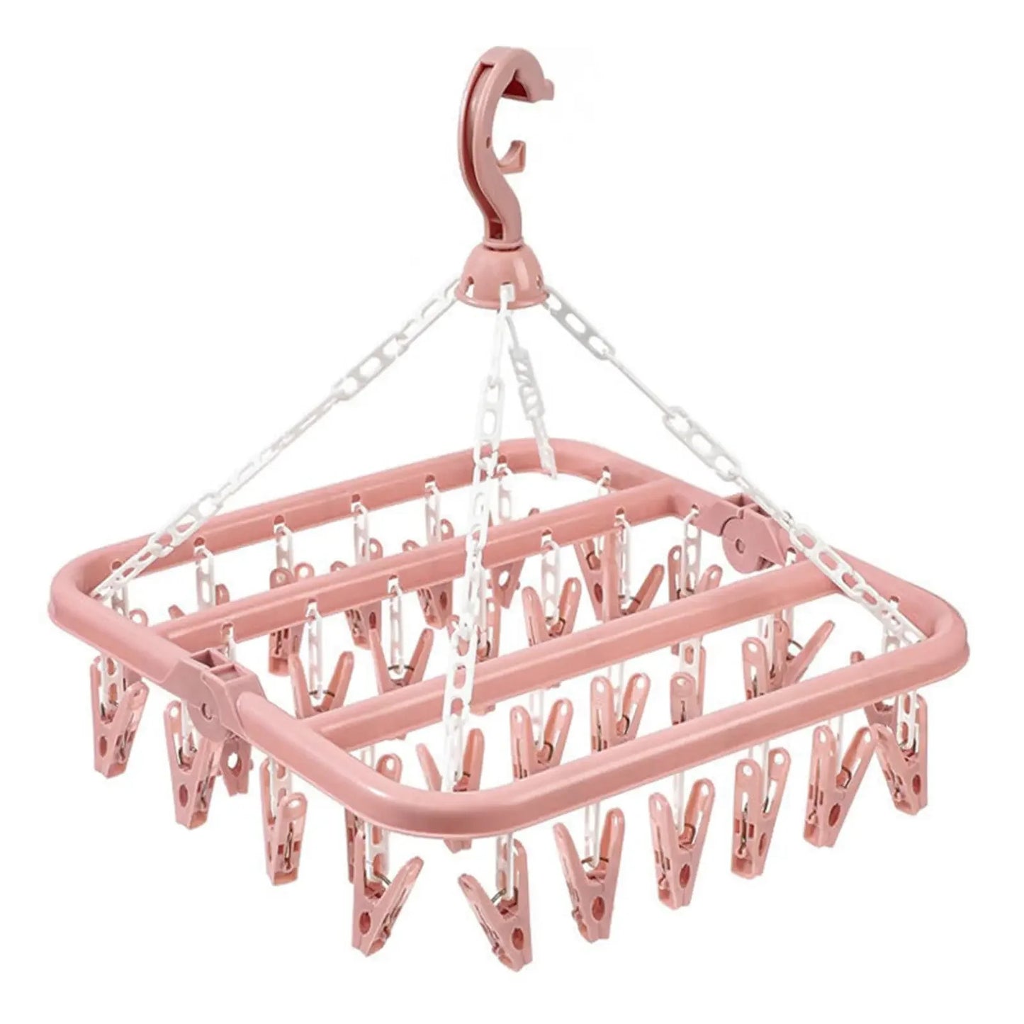 Foldable Drip Hanger, Drying Rack for Clothes, Plastic Underwear Socks Holder, Balcony Bedroom Hanging Organizer