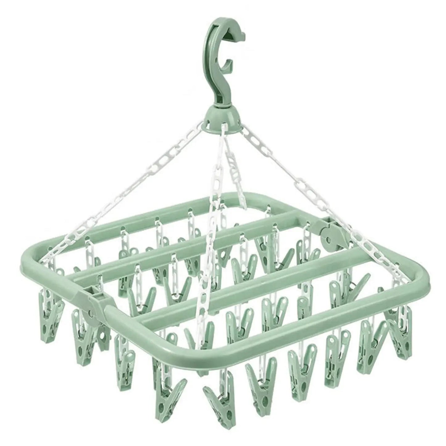 Foldable Drip Hanger, Drying Rack for Clothes, Plastic Underwear Socks Holder, Balcony Bedroom Hanging Organizer