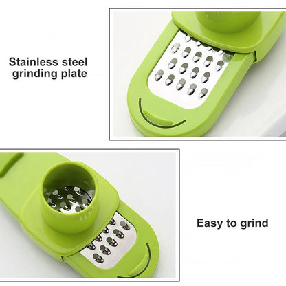 Manual Garlic Crusher Press Ginger Grinder and Multi Functional Grater Kitchen Tool