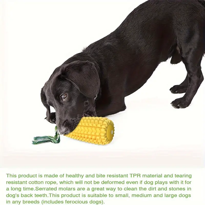 Tough Durable Squeaky Interactive Dog Toys, Puppy Teeth Chew Corn Stick Toy for Small Large Dogs