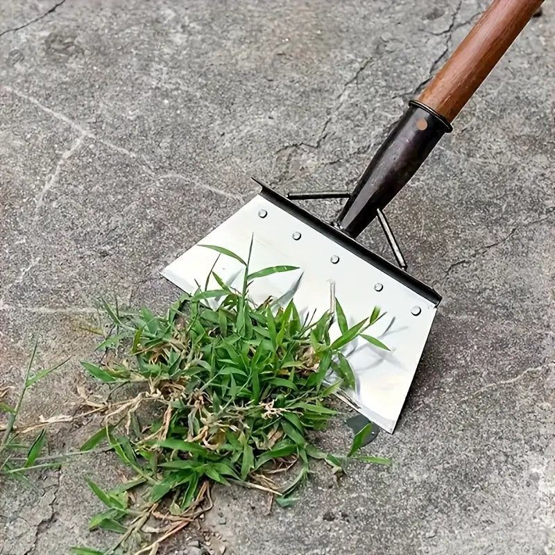 Multi-Use Garden Tool, Heavy Duty Metal Weeding, Edging Shovel for Cleaning, Trimming, Ice, Manual, Rust-Resistant