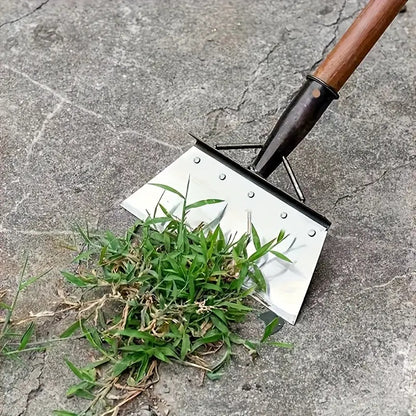 Multi-Use Garden Tool, Heavy Duty Metal Weeding, Edging Shovel for Cleaning, Trimming, Ice, Manual, Rust-Resistant