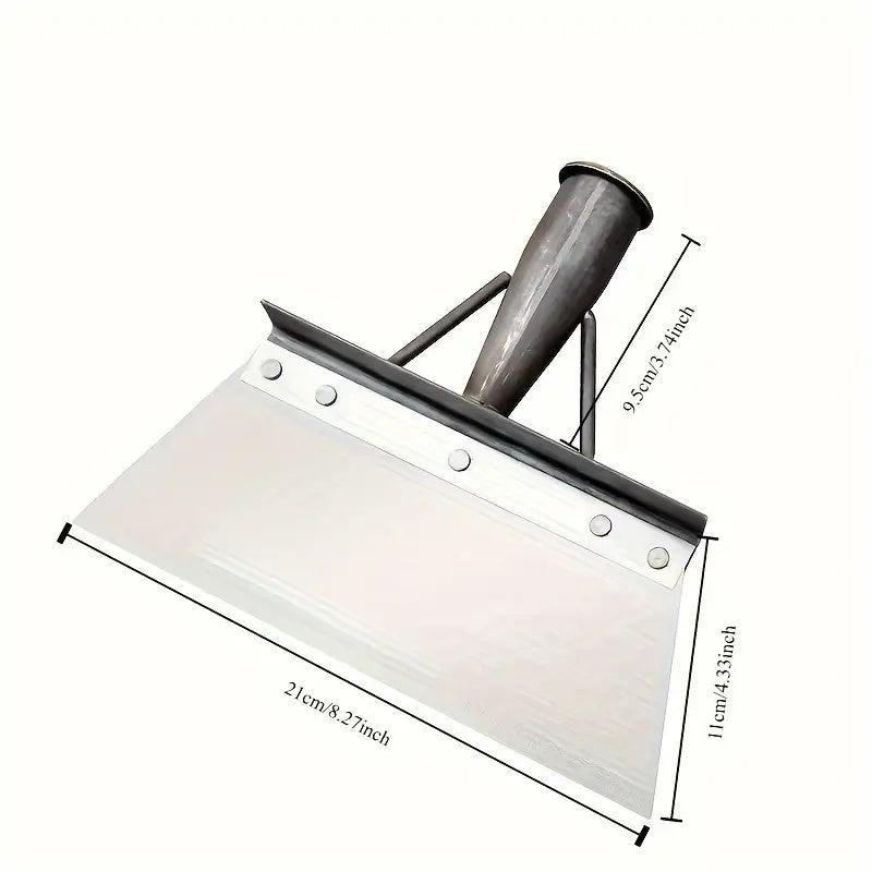 Multi-Use Garden Tool, Heavy Duty Metal Weeding, Edging Shovel for Cleaning, Trimming, Ice, Manual, Rust-Resistant
