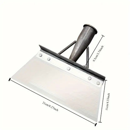Multi-Use Garden Tool, Heavy Duty Metal Weeding, Edging Shovel for Cleaning, Trimming, Ice, Manual, Rust-Resistant