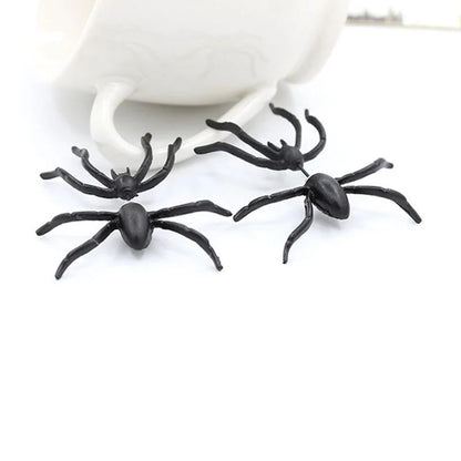 Halloween Party DIY Decoration, Horror Black Spider Earrings, Jewellery, Piercing, Clothing Decoration