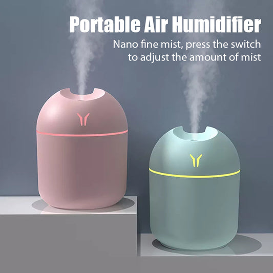 USB Essential Oil Atomizer, Mini Aroma Oil Diffuser, Electric Air Humidifier With LED Night Lamp For Home Car