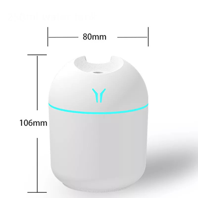 USB Essential Oil Atomizer, Mini Aroma Oil Diffuser, Electric Air Humidifier With LED Night Lamp For Home Car
