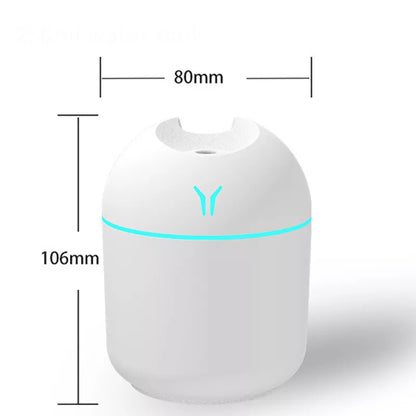 USB Essential Oil Atomizer, Mini Aroma Oil Diffuser, Electric Air Humidifier With LED Night Lamp For Home Car