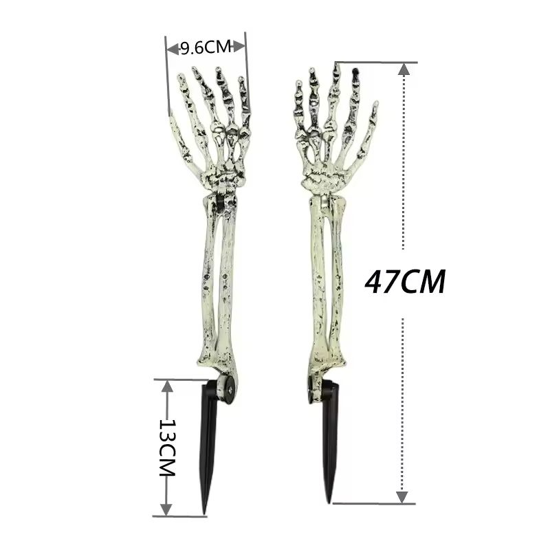 Halloween, Solar Garden Lights, Outdoor, Waterproof, Ghost Hand, LED Stake Lights, Horror, Decoration Lamp