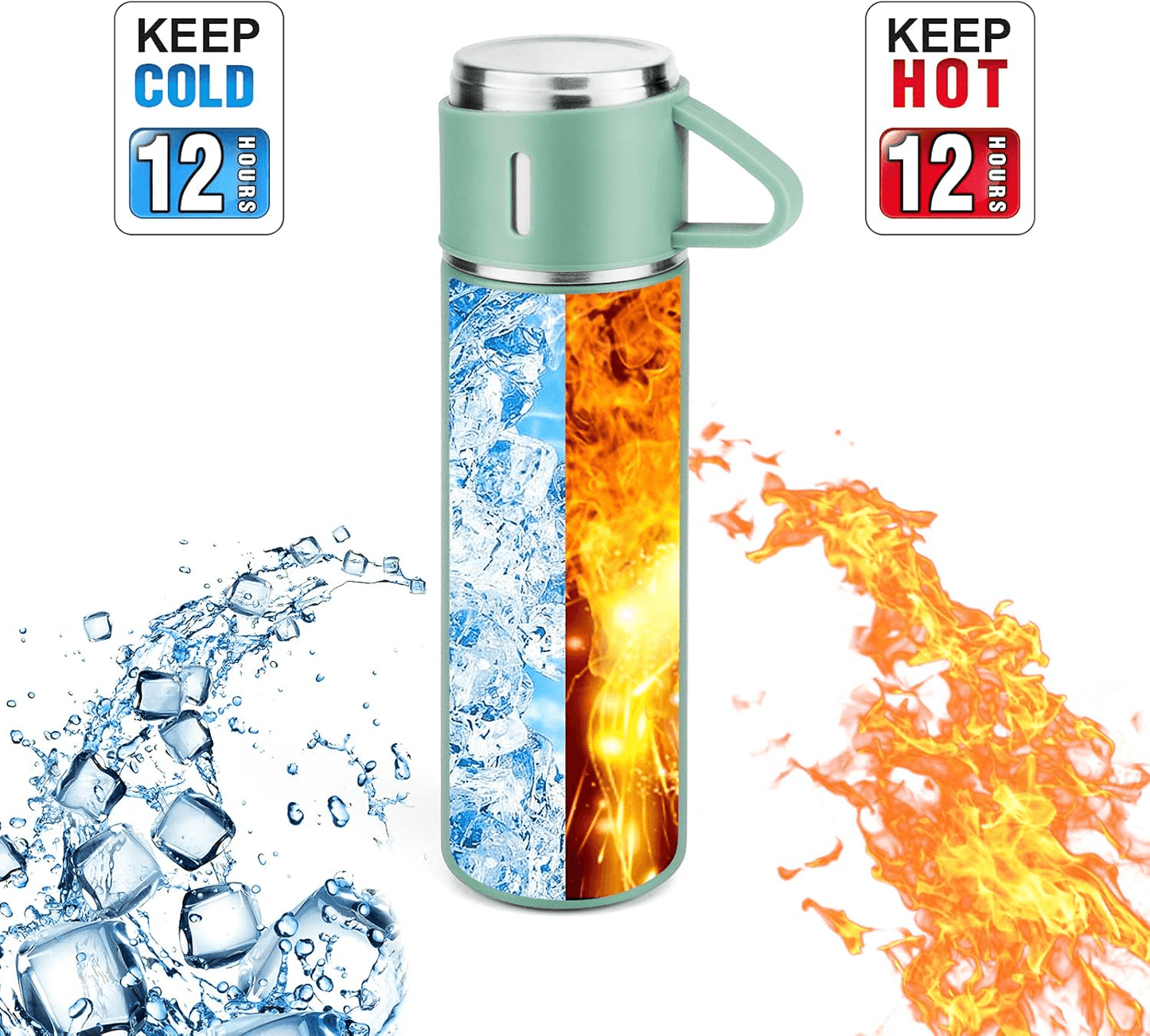Portable Coffee Mug, Stainless Steel Thermos Bottle, Vacuum Insulated Travel Bottle, Office Business Gift Set