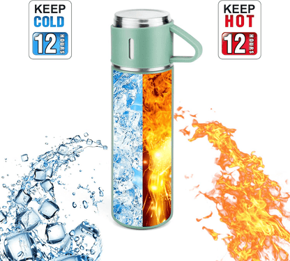 Portable Coffee Mug, Stainless Steel Thermos Bottle, Vacuum Insulated Travel Bottle, Office Business Gift Set