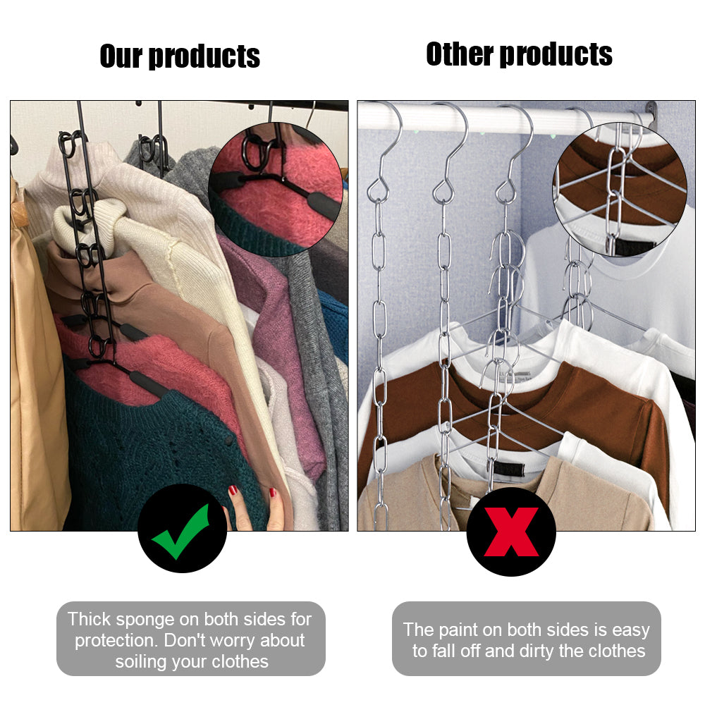 Detachable Storage Holder Mounted Hanger, One Piece Clothes Hanger, Household Indoor Space Saving Clothes Drying Rack
