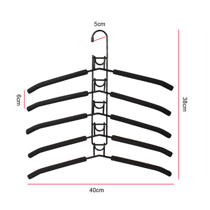Detachable Storage Holder Mounted Hanger, One Piece Clothes Hanger, Household Indoor Space Saving Clothes Drying Rack