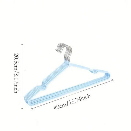 Metal Trace Less No-slip Clothes Hangers, Durable Strong Clothes Racks, Space Saver For Bedroom Organisation