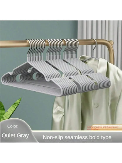 Metal Trace Less No-slip Clothes Hangers, Durable Strong Clothes Racks, Space Saver For Bedroom Organisation