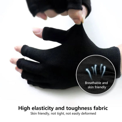 Anti UV Fingerless Nail Gloves for Gel Manicure and LED Lamp Protection