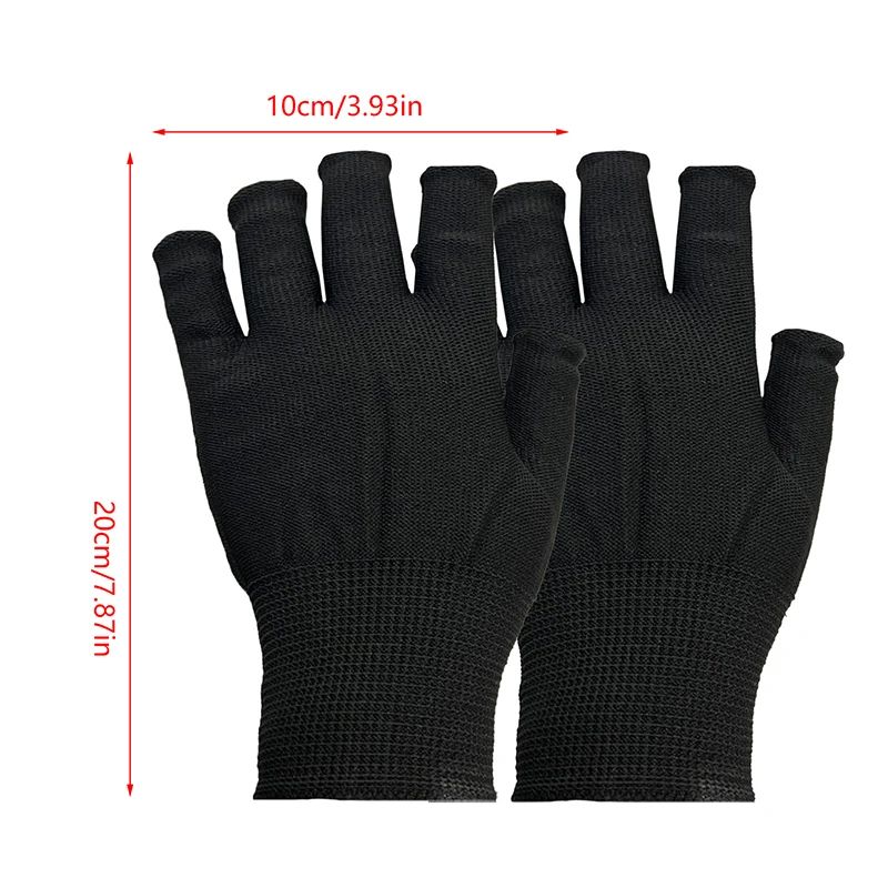 Anti UV Fingerless Nail Gloves for Gel Manicure and LED Lamp Protection