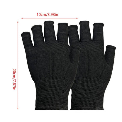 Anti UV Fingerless Nail Gloves for Gel Manicure and LED Lamp Protection
