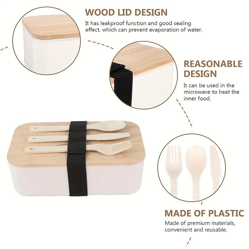 EcoFresh Bamboo Lid Lunch Box Set