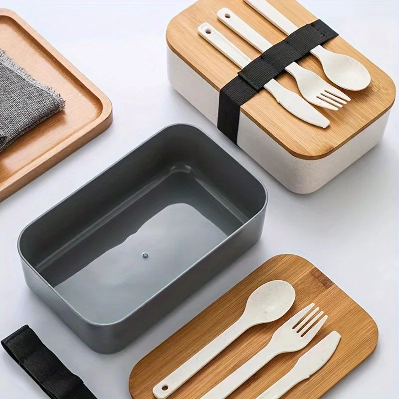 EcoFresh Bamboo Lid Lunch Box Set