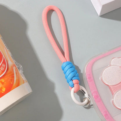 Colorful Braided Rope Strap Lanyard Keychain for Phone Case and Bags